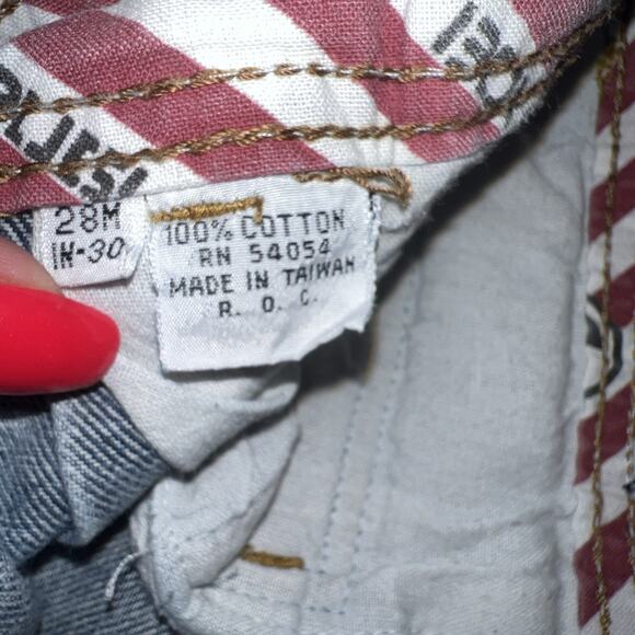 Vtg 1980s 90s Bugle Boy Men's 28x30 31M Toxic Alert Non-Toxic Pants Cargo READ - Picture 13 of 13